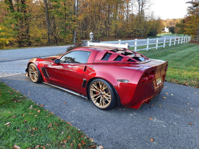 GLASSSKINZ - GLASSSKINZ  THRESHER C6 CORVETTE LOUVER 05-13 