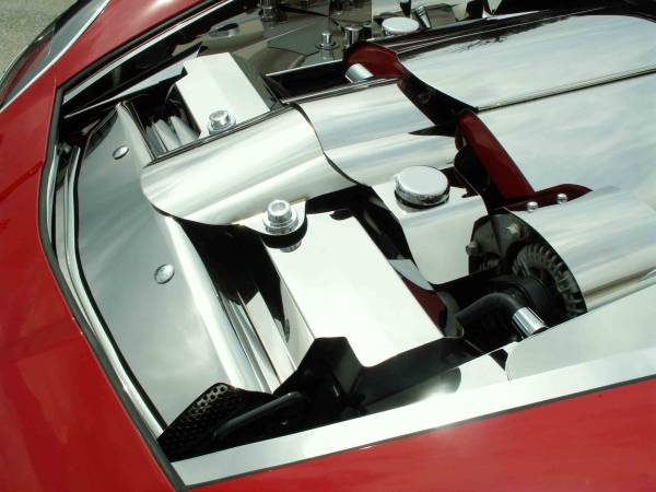 Corvette Stainless Creations Radiator Support Shroud Covers – C6 2005-2007, Polished Stainless, Pair