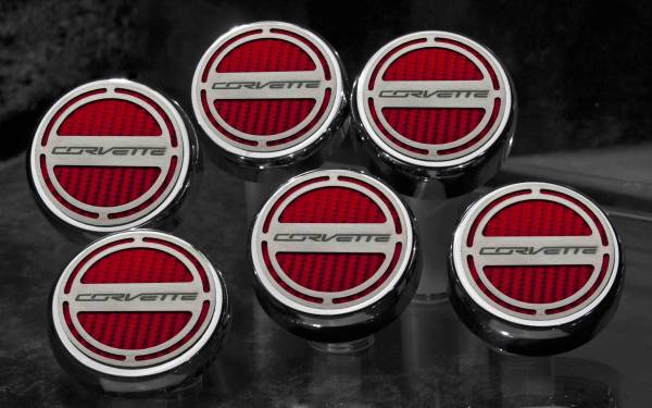 American Car Craft - ACC Fluid Cap Cover Set - 053018-BBLK