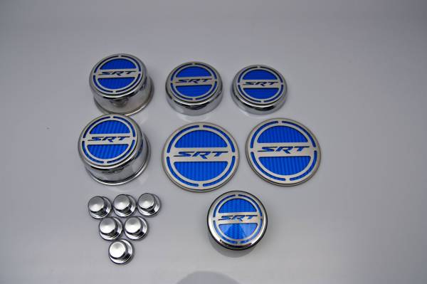 American Car Craft - ACC Fluid Cap Cover Set - 153053-64BLU