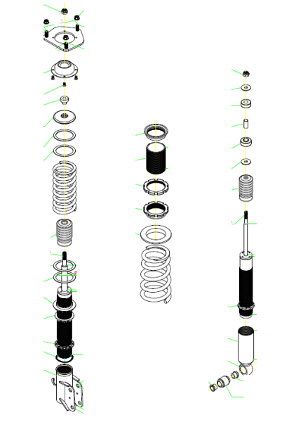 Exact Coil Over Kit SAAB 9000 84-98