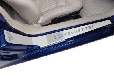 Modern Muscle Car Steel - Chevrolet Corvette - American Car Craft - ACC Door Sill Plate - 031012