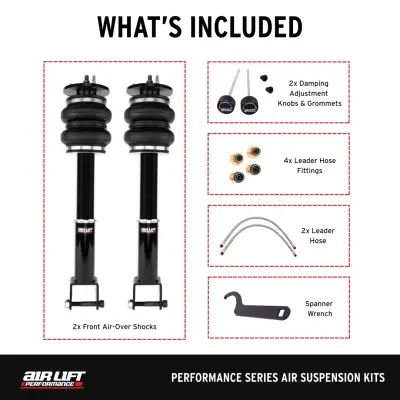 AIRLIFT 76017 FRONT CHALLENGER AIR STRUTS 