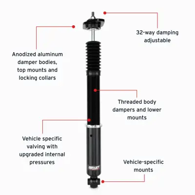 AIRLIFT 76017 CHARGER FRONT STRUTS 