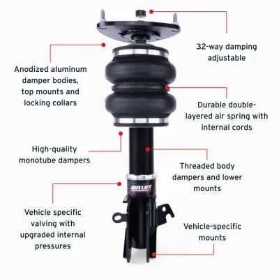 AIRLIFT PERFORMANCE Subaru WRX STi (2015-2016) FRONT AIR STRUTS